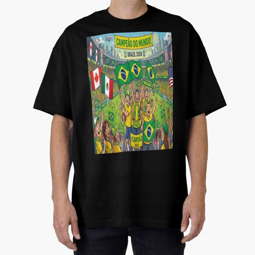 Brazil World Cup 2026 - Stadium Classic T-Shirt Carry the Colors and Pride of FIFA World Cup 2026 Group Stage for Fans of CR7 and Netherlands, Bringing Football History, Final Match Energy, Crowd Noise and Once in a Lifetime Moments; Ideal for Fans
