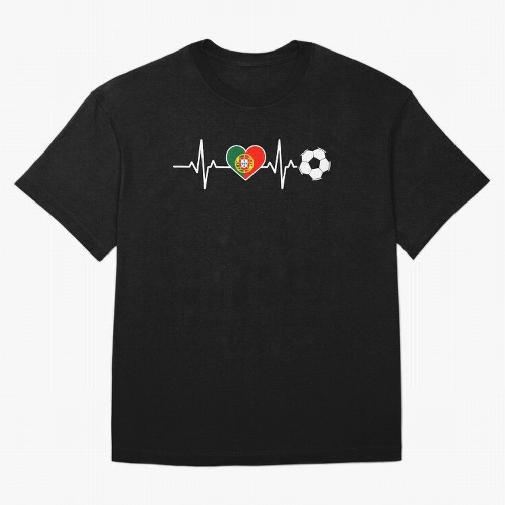 Portugal Football Heartbeat | Sele??o Das Quinas Soccer Fan Classic T-Shirt Celebrate Football Heritage in Global Football Passion for FIFA World Cup 2026 Group Stage, Centered on CR7 and Messi, Argentina, France and Brazil, Football History, Final