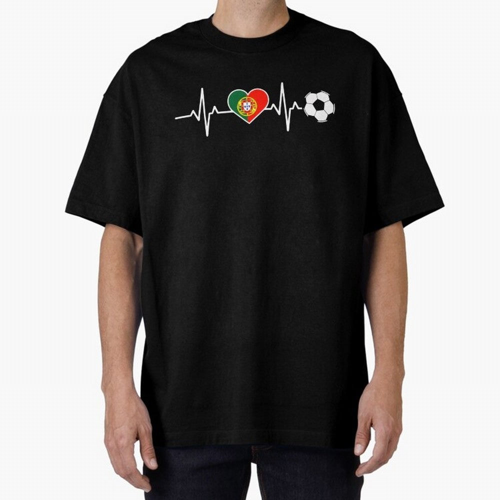 Portugal Football Heartbeat | Sele??o Das Quinas Soccer Fan Classic T-Shirt Celebrate Football Heritage in Global Football Passion for FIFA World Cup 2026 Group Stage, Centered on CR7 and Messi, Argentina, France and Brazil, Football History, Final