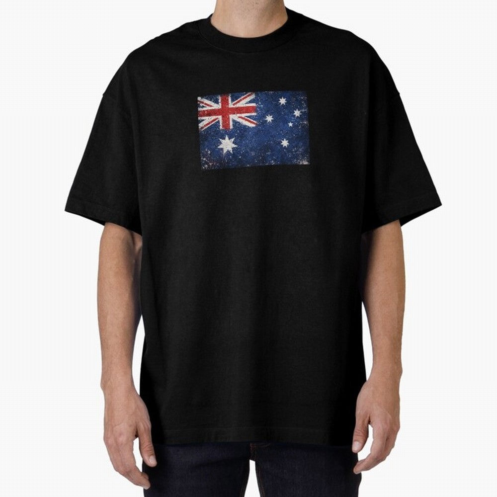 Australia Football World Cup Flag | Grunge Socceroos Soccer Classic T-Shirt Relive Legendary Nights from the FIFA World Cup 2026 Group Stage Journey through CR7 and Messi Highlights, Portugal Pride, Retro Football Energy, Iconic Rivalries, Trophy