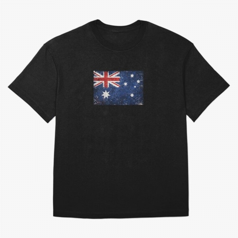 Australia Football World Cup Flag | Grunge Socceroos Soccer Classic T-Shirt Relive Legendary Nights from the FIFA World Cup 2026 Group Stage Journey through CR7 and Messi Highlights, Portugal Pride, Retro Football Energy, Iconic Rivalries, Trophy