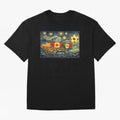 North America Soccer Starry Night Dreamy and Swirls Inspired from Van Gogh Classic T-Shirt Bring a Vintage Feel to FIFA World Cup 2026 Group Stage Centered on Mbappe, Spain Energy, Sports Nostalgia, International Competition, Famous Players and