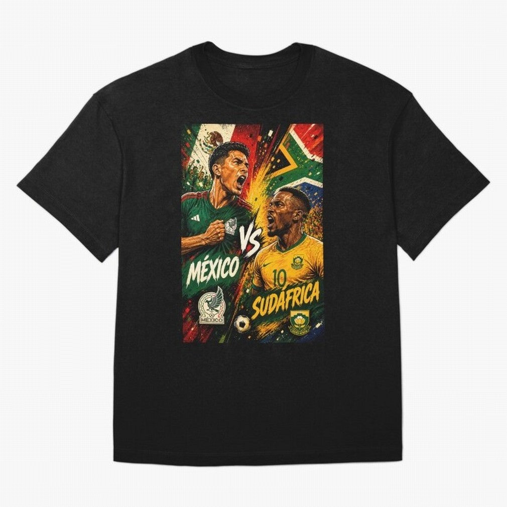 Mexico vs South Africa ¨C Group A FIFA World Cup 2026 | Retro Comic Football Jersey Classic T-Shirt Bring Stadium Energy to FIFA World Cup 2026 USA Canada Mexico Capturing Mbappe, Spain Energy, Football Festival Excitement, Trophy Ambitions,
