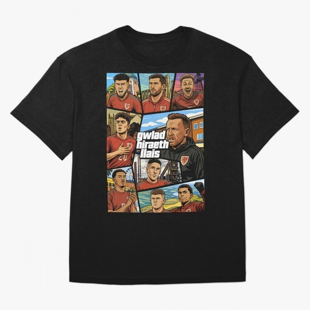 GTA Cymru Classic T-Shirt Represent FIFA World Cup 2026 Spirit, Inspired by Spain, Mbappe and Neymar, Match Day Excitement, Supporter Culture, Golden Goals and Global Football Passion; Built for Supporters Chasing Trophy Dreams, Final Match