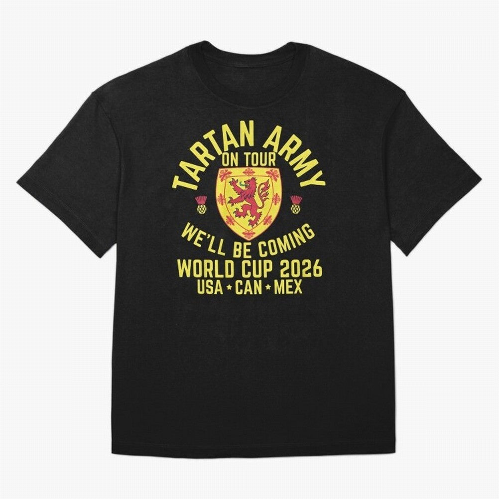 Tartan Army World Cup 2026 Scotland Tour Classic T-Shirt Fuel Your Fan Pride for Match Day Hype around FIFA World Cup 2026, Haaland and Mbappe, England and Germany, Football Festival Excitement, Trophy Ambitions, Country Rivalries and Star Player