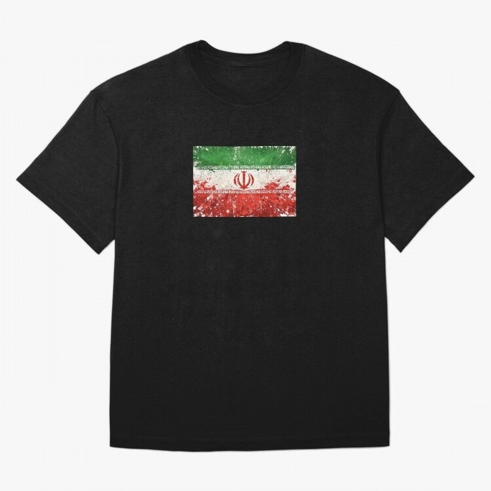 Iran Football World Cup Flag | Grunge Iranian Soccer Art Classic T-Shirt Bring World Football Passion into Global Football Passion for FIFA World Cup 2026 Group Stage, Featuring Mbappe and Neymar, Argentina and Brazil, Classic Soccer Heritage,