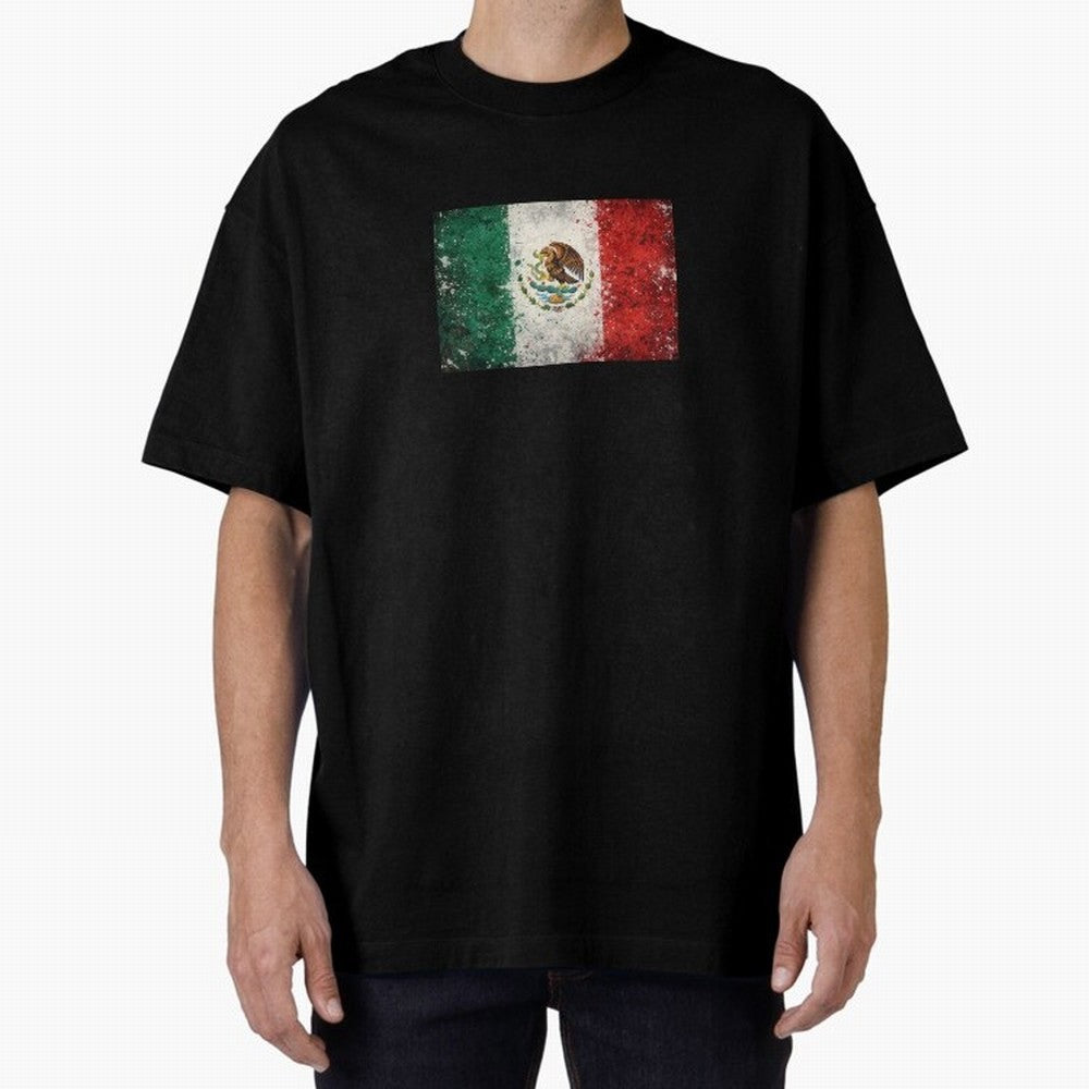 Mexico World Cup Flag ¨C Grunge Football Art Classic T-Shirt Elevate Match Day Hype around FIFA World Cup 2026 Group Stage, Haaland, Argentina and Brazil, Stadium Memories, Football Loyalty, International Chants and Championship Tradition; Great