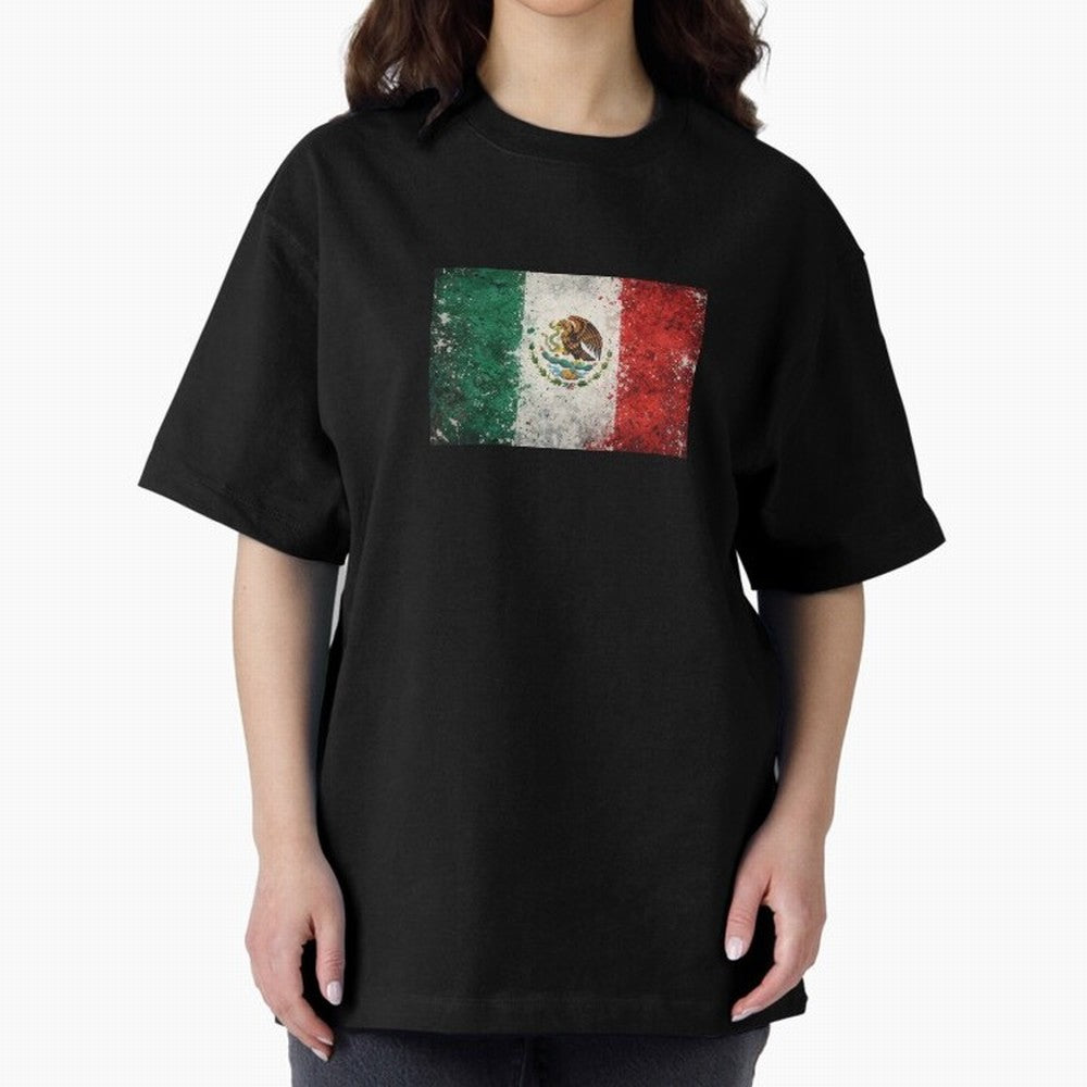 Mexico World Cup Flag ¨C Grunge Football Art Classic T-Shirt Elevate Match Day Hype around FIFA World Cup 2026 Group Stage, Haaland, Argentina and Brazil, Stadium Memories, Football Loyalty, International Chants and Championship Tradition; Great