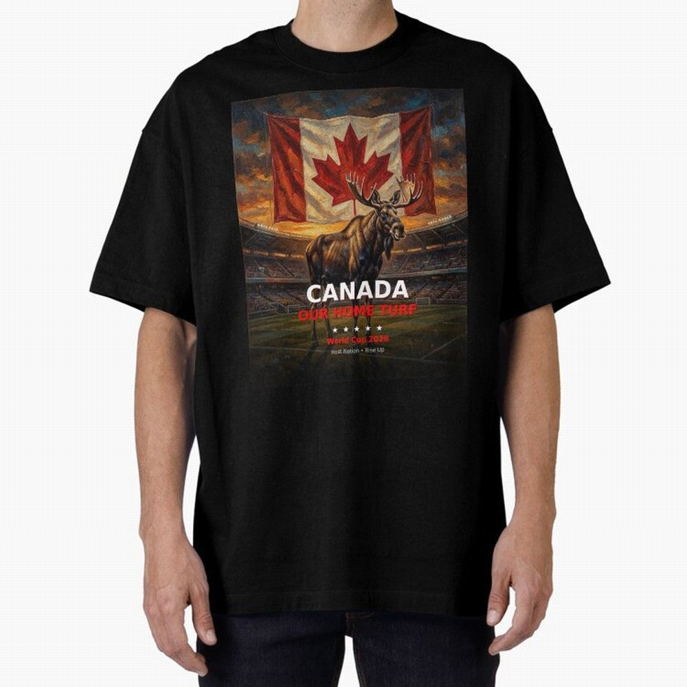 Canada Our Home Turf - World Cup 2026 Soccer Fan Tee Classic T-Shirt Capture Stadium Memories from Match Day Hype around FIFA World Cup 2026 Group Stage, Neymar, Haaland and Cristiano Ronaldo, England, Vintage Soccer Flavor, Modern Football Stars,