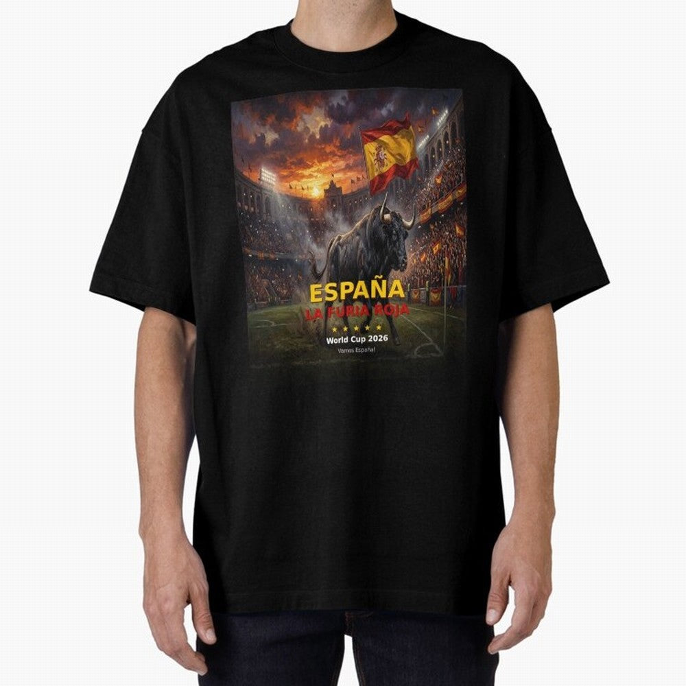Espa?a La Furia Roja - World Cup 2026 Soccer Fan Tee Classic T-Shirt Feel the Trophy Chase of the FIFA World Cup 2026 Journey through Messi, CR7 and Mbappe Highlights, Spain Pride, Stadium Memories, Football Loyalty, International Chants and