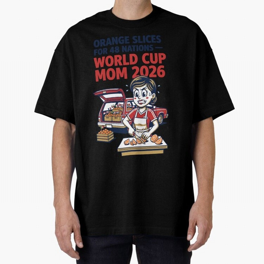 Orange Slices for 48 Nations World Cup Mom V1 Classic T-Shirt Unlock Match Day Hype around FIFA World Cup 2026, Cristiano Ronaldo, Haaland and CR7, Argentina and Brazil, Classic Soccer Heritage, Championship Pressure, Fan Loyalty and International