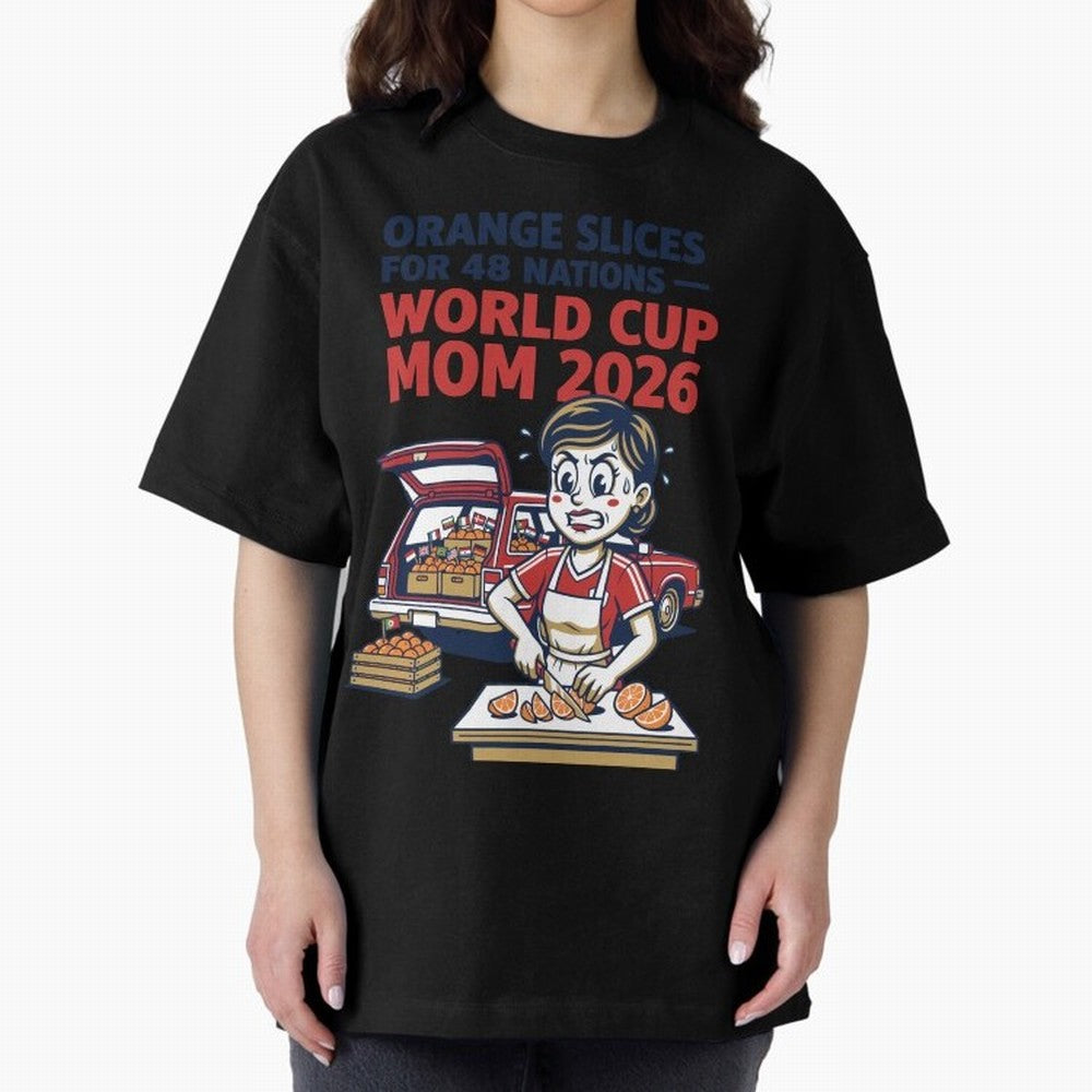 Orange Slices for 48 Nations World Cup Mom V1 Classic T-Shirt Unlock Match Day Hype around FIFA World Cup 2026, Cristiano Ronaldo, Haaland and CR7, Argentina and Brazil, Classic Soccer Heritage, Championship Pressure, Fan Loyalty and International
