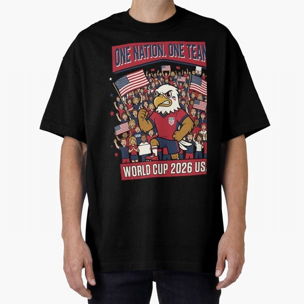 One Nation One Team ¡ª World Cup 2026 USA Classic T-Shirt Bring Global Tournament Vibes to the FIFA World Cup 2026 Journey through Haaland and Mbappe Highlights, England and Germany Pride, Retro Football Energy, Iconic Rivalries, Trophy Chase Drama