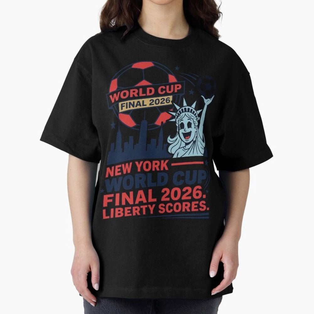 New York World Cup Final 2026 ¡ª Liberty Scores V1 Classic T-Shirt Embrace FIFA World Cup 2026 USA Canada Mexico Spirit, Capturing Netherlands, Messi, Soccer Culture, Superstar Moments, National Team Dreams and Competitive Fire; Perfect for