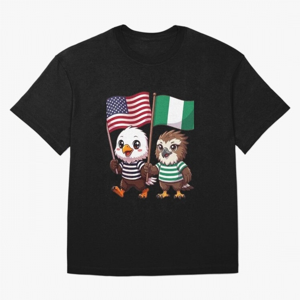 the American eagle and its friend the Nigerian eagle Classic T-Shirt Celebrate Soccer Greatness during the FIFA World Cup 2026 Journey through Neymar, Haaland and Cristiano Ronaldo Highlights, England and Germany Pride, Sports Nostalgia,