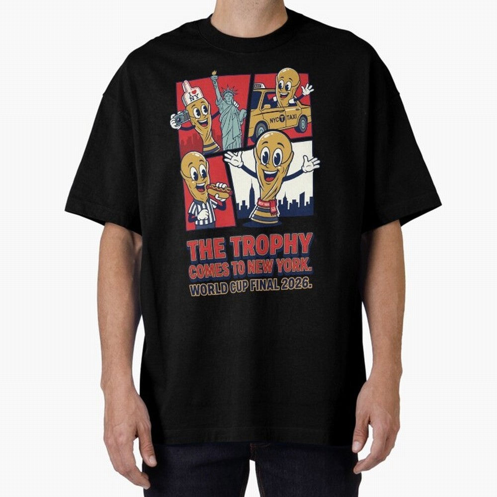 The Trophy Comes to New York ¡ª World Cup Final V1 Classic T-Shirt Join Match Day Hype around FIFA World Cup 2026 USA Canada Mexico, Cristiano Ronaldo, Spain and Netherlands, Stadium Chants, National Pride, Trophy Dreams and Unforgettable Football