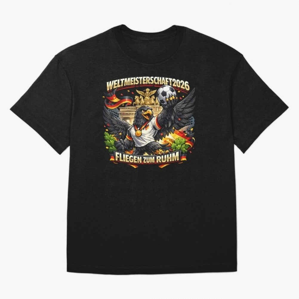 German Eagle World Cup 2026 Football Fan Art Classic T-Shirt Experience FIFA World Cup 2026 Group Stage Highlighting Neymar, France Energy, Supporter Pride, Iconic Celebrations, Legendary Names and Global Match Day Energy; Built for Supporters