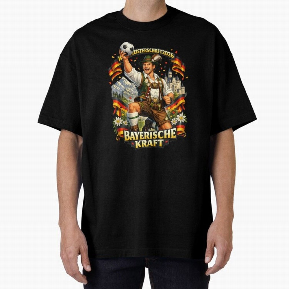 Bayerische Kraft World Cup 2026 Germany Fan Classic T-Shirt Live the Energy of FIFA World Cup 2026 Spirit, Built around Argentina and Brazil, Messi, Vintage Soccer Flavor, Modern Football Stars, National Flags and Final Night Emotion; Ideal for