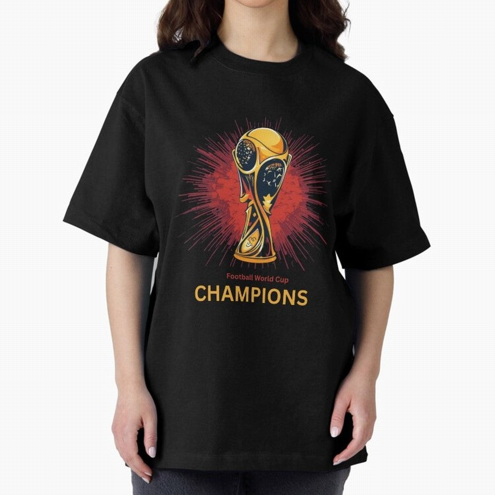 Football World Cup Champions Trophy - Vintage Soccer Victory Classic T-Shirt Show Championship Spirit for FIFA World Cup 2026 for Fans of Messi, CR7 and Mbappe and Brazil, Bringing Sports Nostalgia, International Competition, Famous Players and