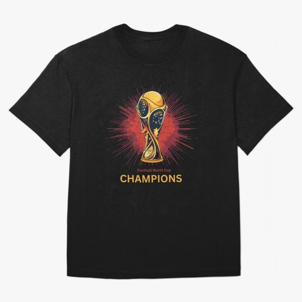 Football World Cup Champions Trophy - Vintage Soccer Victory Classic T-Shirt Show Championship Spirit for FIFA World Cup 2026 for Fans of Messi, CR7 and Mbappe and Brazil, Bringing Sports Nostalgia, International Competition, Famous Players and