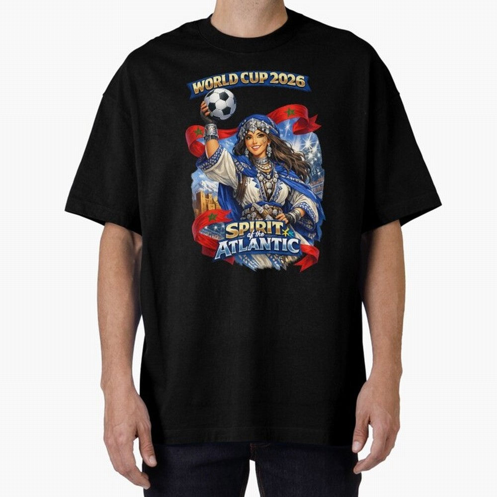 Moroccan World Cup 2026 Spirit Classic T-Shirt Bring Match Day Hype around FIFA World Cup 2026, CR7 and Messi, Germany, Tournament Hype, Historic Matchups, Family Viewing Parties and Global Sports Pride; Made for Die Hard Supporters, Soccer Lovers,