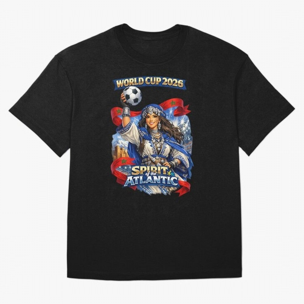 Moroccan World Cup 2026 Spirit Classic T-Shirt Bring Match Day Hype around FIFA World Cup 2026, CR7 and Messi, Germany, Tournament Hype, Historic Matchups, Family Viewing Parties and Global Sports Pride; Made for Die Hard Supporters, Soccer Lovers,