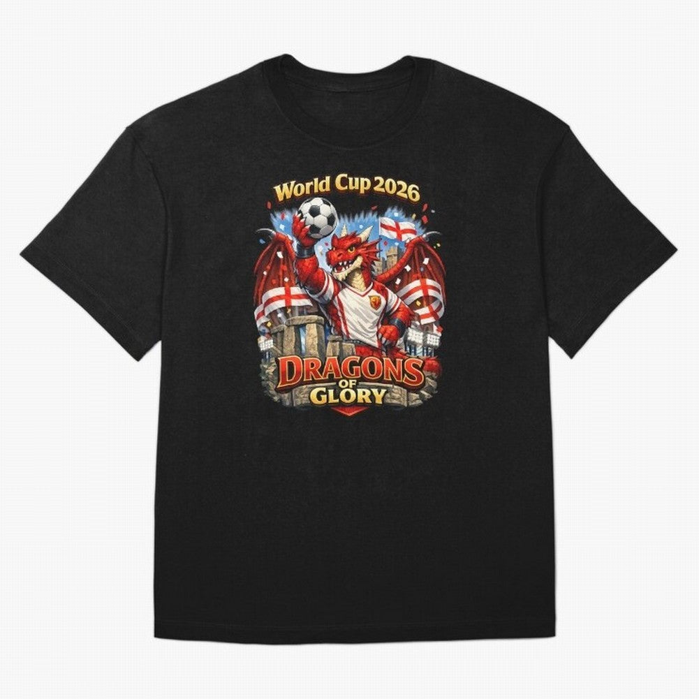World Cup 2026 Dragons of Glory Classic T-Shirt Carry the Colors and Pride of Global Football Passion for FIFA World Cup 2026, Connected to Mbappe and Neymar, France and Portugal, Match Day Excitement, Supporter Culture, Golden Goals and Global
