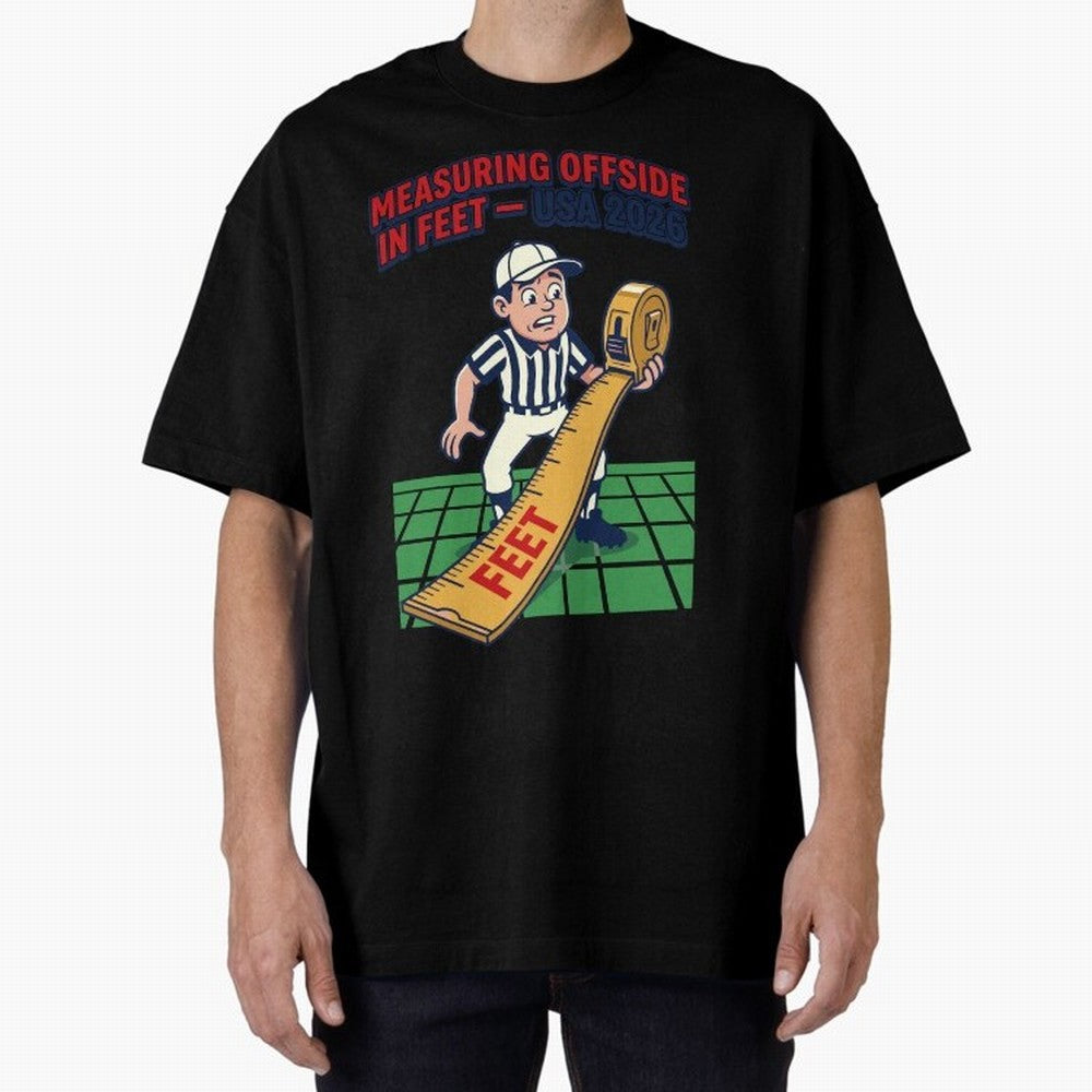 Measuring Offside in Feet ¡ª USA 2026 V1 Classic T-Shirt Embrace FIFA World Cup 2026 Spirit, Inspired by Portugal, Cristiano Ronaldo, Haaland and CR7, Champion Mindset, Group Stage Buzz, Knockout Tension and Passionate Fan Culture; Perfect for