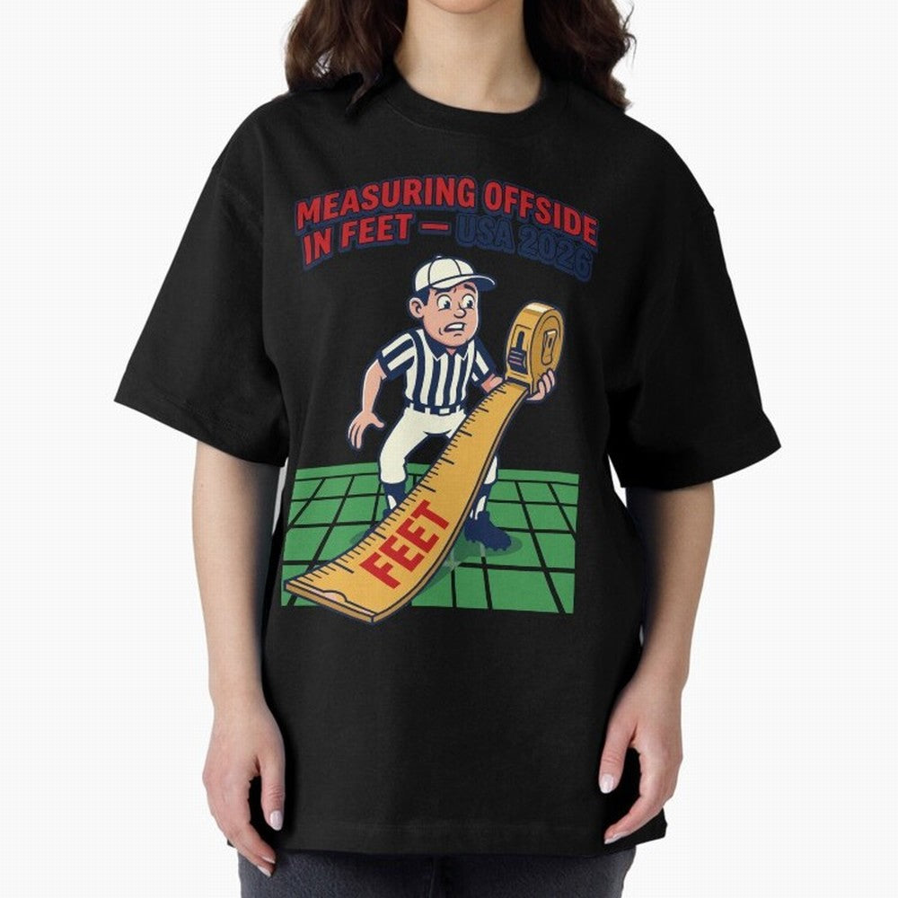 Measuring Offside in Feet ¡ª USA 2026 V1 Classic T-Shirt Embrace FIFA World Cup 2026 Spirit, Inspired by Portugal, Cristiano Ronaldo, Haaland and CR7, Champion Mindset, Group Stage Buzz, Knockout Tension and Passionate Fan Culture; Perfect for