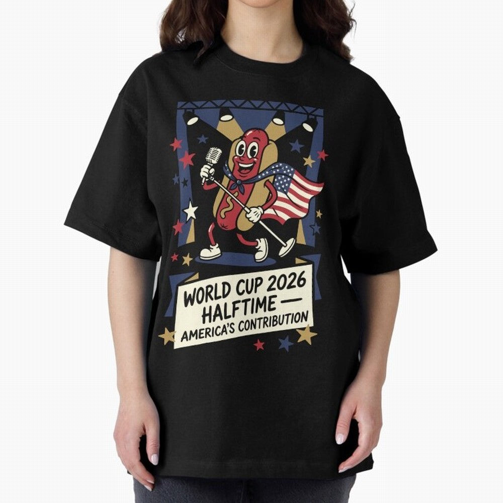 World Cup 2026 Halftime ¡ª America's Contribution V1 Classic T-Shirt Build Global Football Passion for FIFA World Cup 2026 USA Canada Mexico, Inspired by Cristiano Ronaldo, Haaland and CR7, France and Portugal, Fan Favorite Moments, National Team
