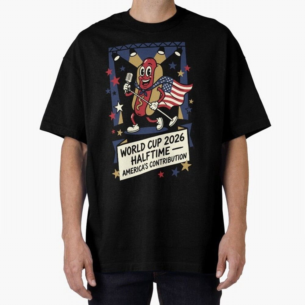 World Cup 2026 Halftime ¡ª America's Contribution V1 Classic T-Shirt Build Global Football Passion for FIFA World Cup 2026 USA Canada Mexico, Inspired by Cristiano Ronaldo, Haaland and CR7, France and Portugal, Fan Favorite Moments, National Team
