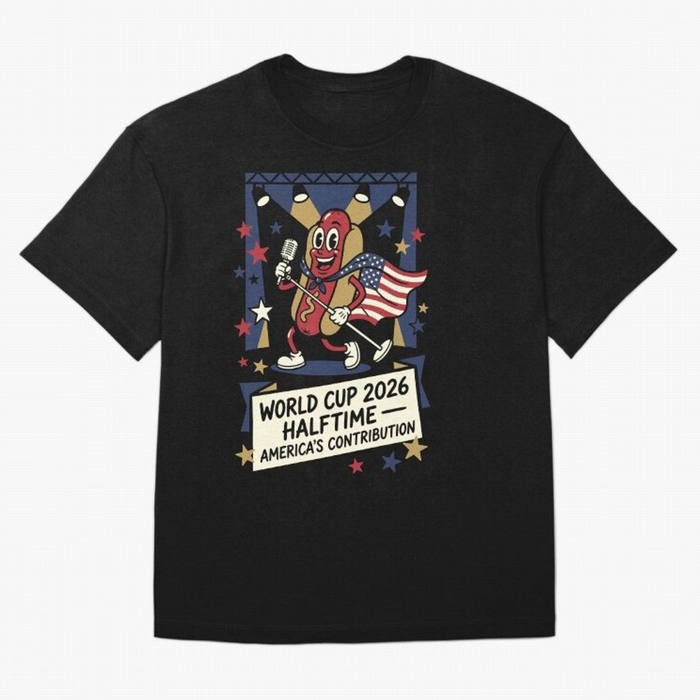 World Cup 2026 Halftime ¡ª America's Contribution V1 Classic T-Shirt Build Global Football Passion for FIFA World Cup 2026 USA Canada Mexico, Inspired by Cristiano Ronaldo, Haaland and CR7, France and Portugal, Fan Favorite Moments, National Team