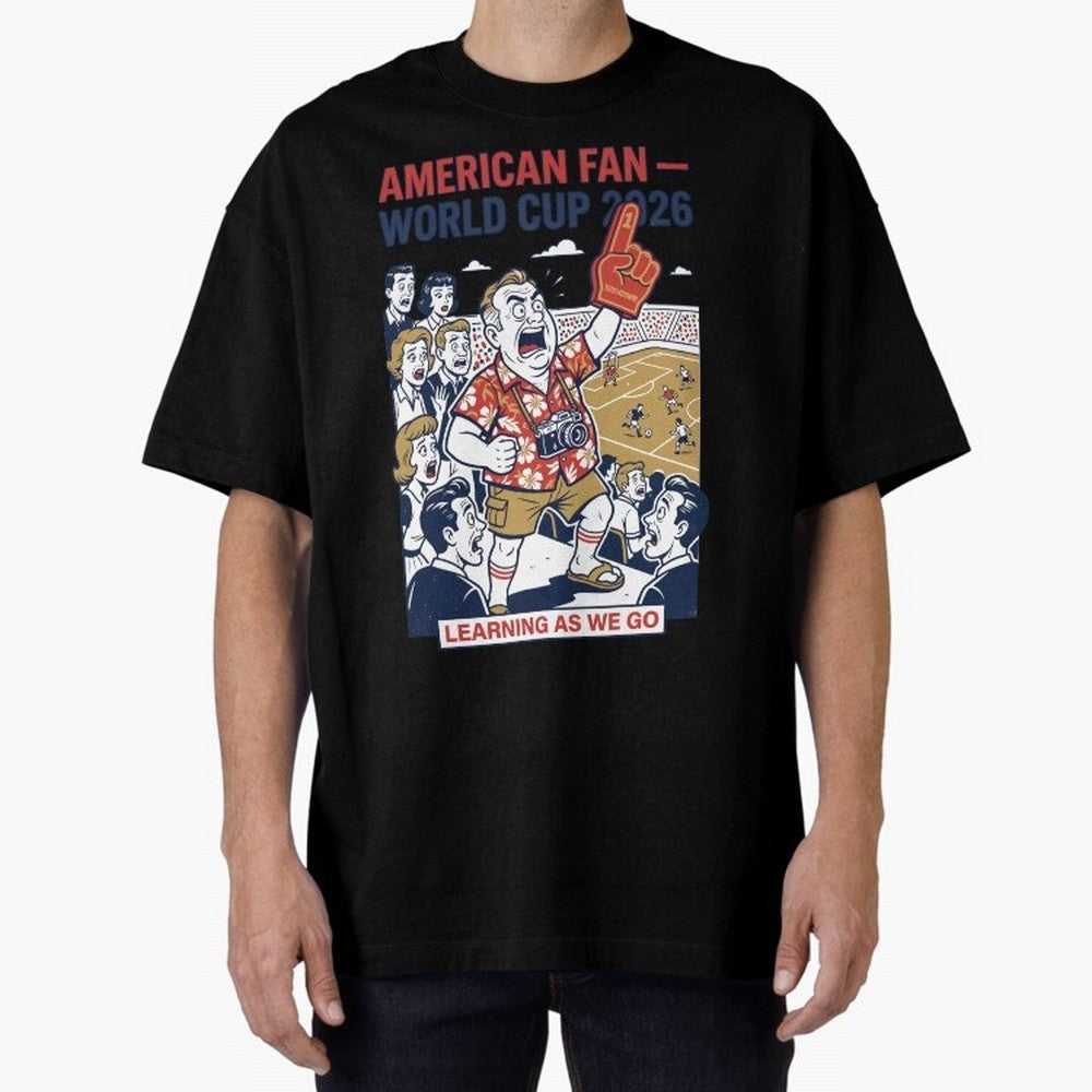 American Fan ¡ª World Cup 2026 ¡ª Learning as We Go V1 Classic T-Shirt Bring a Vintage Feel to FIFA World Cup 2026 Group Stage Connected to Messi, Neymar and Mbappe, Brazil, Portugal and Argentina Energy, Champion Mindset, Group Stage Buzz,