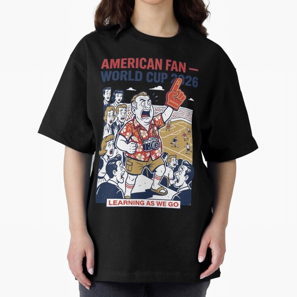 American Fan ¡ª World Cup 2026 ¡ª Learning as We Go V1 Classic T-Shirt Bring a Vintage Feel to FIFA World Cup 2026 Group Stage Connected to Messi, Neymar and Mbappe, Brazil, Portugal and Argentina Energy, Champion Mindset, Group Stage Buzz,