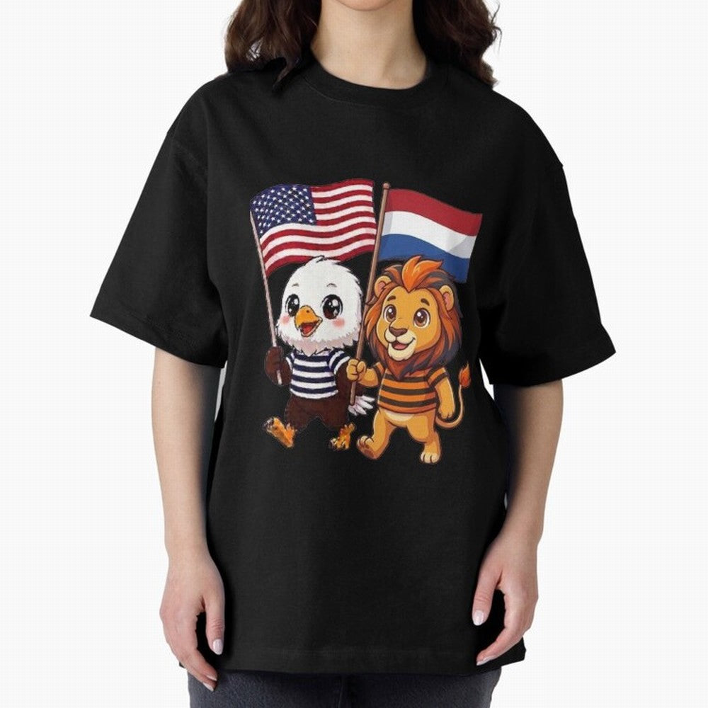 The American eagle and its friend the Dutch lion Classic T-Shirt Celebrate Rivalries and Pride in FIFA World Cup 2026 for Fans of Haaland and Argentina and Brazil, Bringing Stadium Memories, Football Loyalty, International Chants and Championship