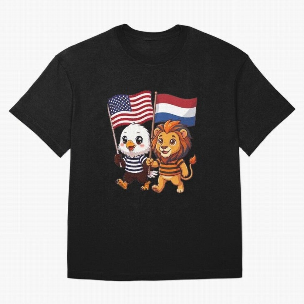 The American eagle and its friend the Dutch lion Classic T-Shirt Celebrate Rivalries and Pride in FIFA World Cup 2026 for Fans of Haaland and Argentina and Brazil, Bringing Stadium Memories, Football Loyalty, International Chants and Championship