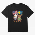 The American eagle and its friend, the Swedish elk Classic T-Shirt Celebrate National Team Dreams in Global Football Passion for FIFA World Cup 2026 Group Stage, Celebrating Neymar, England, France and Netherlands, Soccer Culture, Superstar