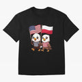 The American eagle and its friend, the Polish eagle Classic T-Shirt Keep the Match Day Mood of Match Day Hype around FIFA World Cup 2026 USA Canada Mexico, CR7 and Messi, Brazil, Worldwide Fan Energy, Dramatic Goals, Stadium Lights and Championship