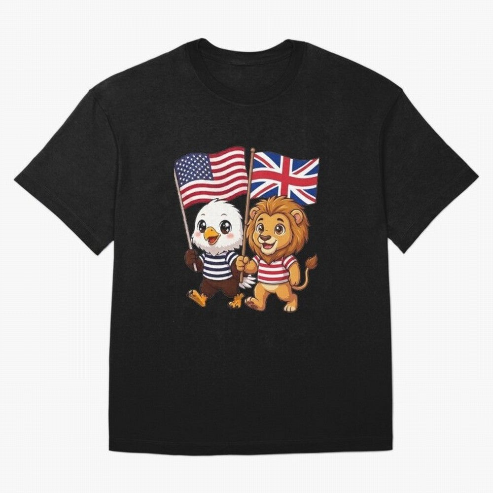 The American eagle and its brothers, the British lion Classic T-Shirt Build FIFA World Cup 2026 USA Canada Mexico for Fans of Messi, CR7 and Mbappe and Argentina and Brazil, Bringing Tournament Hype, Historic Matchups, Family Viewing Parties and