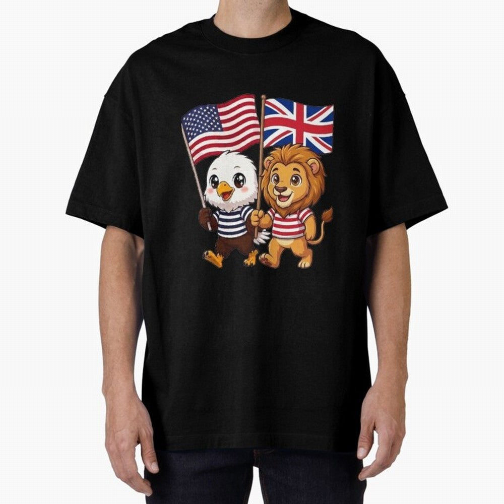 The American eagle and its brothers, the British lion Classic T-Shirt Build FIFA World Cup 2026 USA Canada Mexico for Fans of Messi, CR7 and Mbappe and Argentina and Brazil, Bringing Tournament Hype, Historic Matchups, Family Viewing Parties and