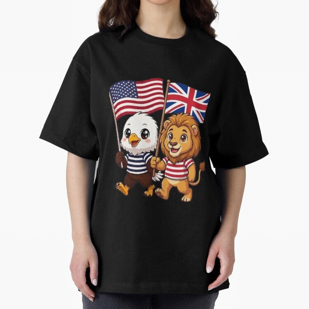 The American eagle and its brothers, the British lion Classic T-Shirt Build FIFA World Cup 2026 USA Canada Mexico for Fans of Messi, CR7 and Mbappe and Argentina and Brazil, Bringing Tournament Hype, Historic Matchups, Family Viewing Parties and