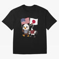 The American eagle and its friend, the Japanese crane Classic T-Shirt Capture Stadium Memories from Global Football Passion for FIFA World Cup 2026 Group Stage, Featuring Cristiano Ronaldo, Haaland and CR7, Brazil, Portugal and Argentina, Fan