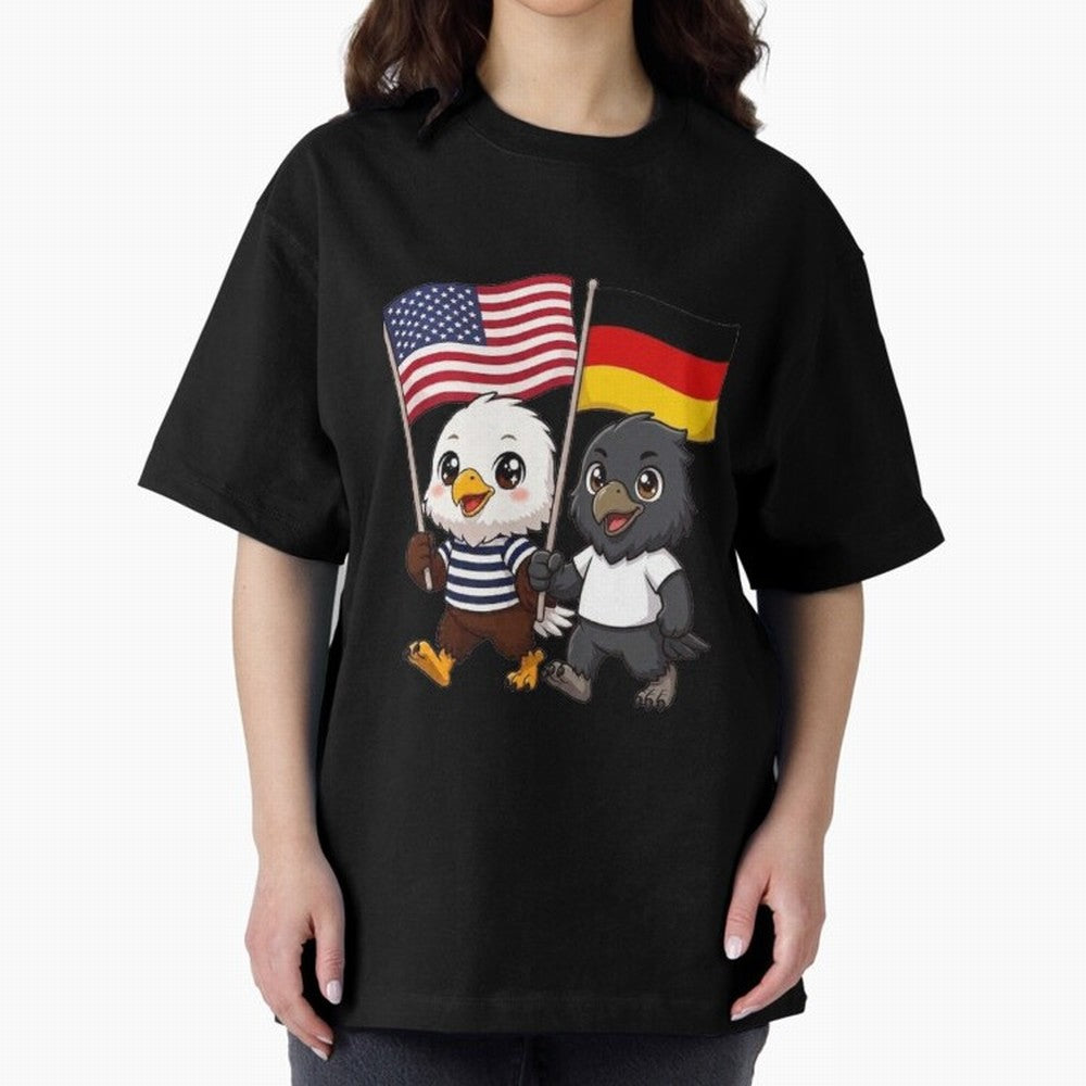 The American eagle and its friend the German eagle Classic T-Shirt Wear the Spirit of Match Day Hype around FIFA World Cup 2026 USA Canada Mexico, Messi, Neymar and Mbappe, France and Portugal, Goal Celebration Energy, Supporter Heritage, Football