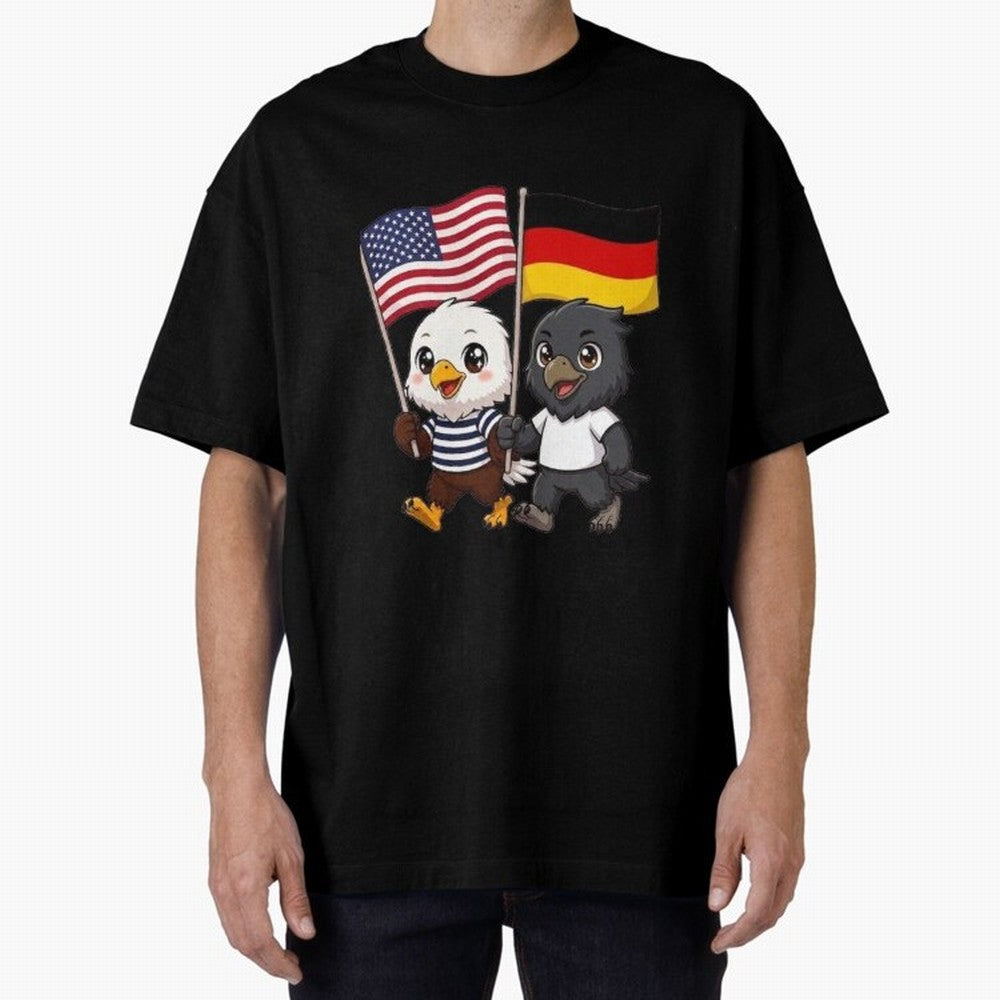 The American eagle and its friend the German eagle Classic T-Shirt Wear the Spirit of Match Day Hype around FIFA World Cup 2026 USA Canada Mexico, Messi, Neymar and Mbappe, France and Portugal, Goal Celebration Energy, Supporter Heritage, Football