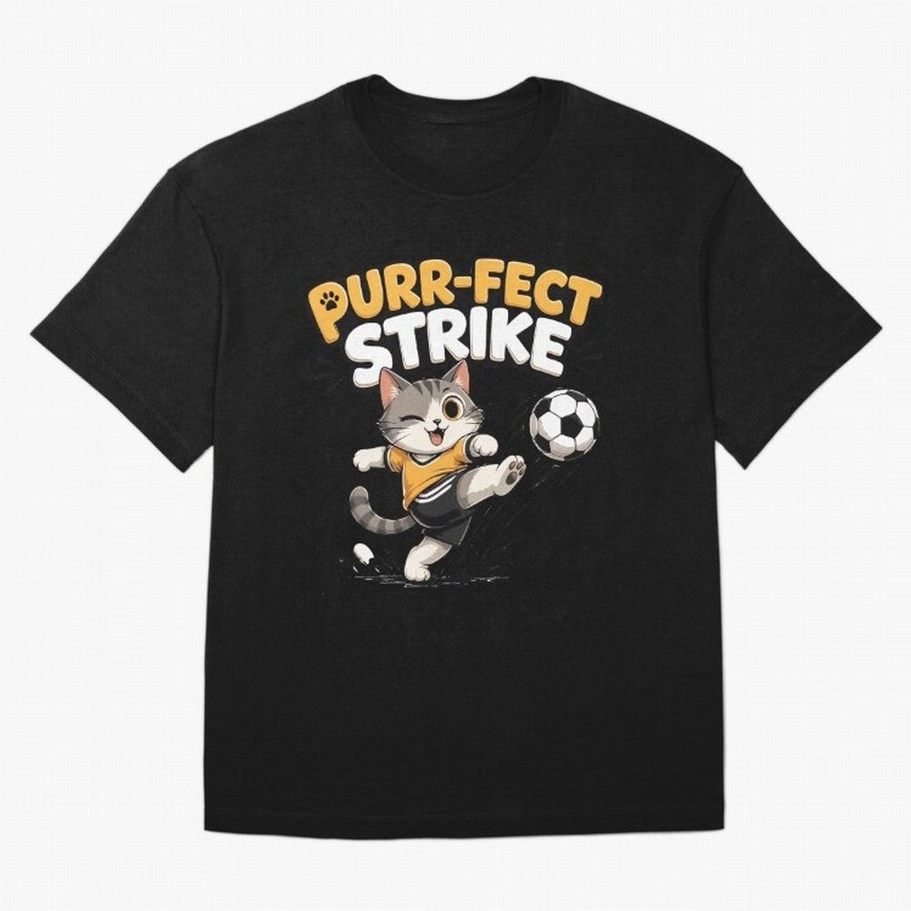 Copy of Purr-fect Strike Classic T-Shirt Share FIFA World Cup 2026 Spirit, Inspired by Argentina and Brazil, Messi and Cristiano Ronaldo, Goal Celebration Energy, Supporter Heritage, Football Icons and Worldwide Tournament Joy; Built for Supporters