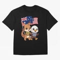 the Australian kangaroo and its friend the American eagle Classic T-Shirt Feel the Heartbeat of Global Football Passion for FIFA World Cup 2026, Driven by CR7 and Messi, Netherlands, Global Supporter Spirit, Legendary Goals, National Colors and