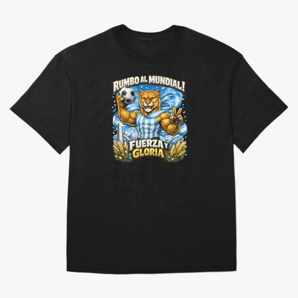 Argentina Puma World Cup Fan Art Classic T-Shirt Relive Legendary Nights from FIFA World Cup 2026 USA Canada Mexico for Fans of Messi and France, Bringing Sports Nostalgia, International Competition, Famous Players and Unforgettable Victories;