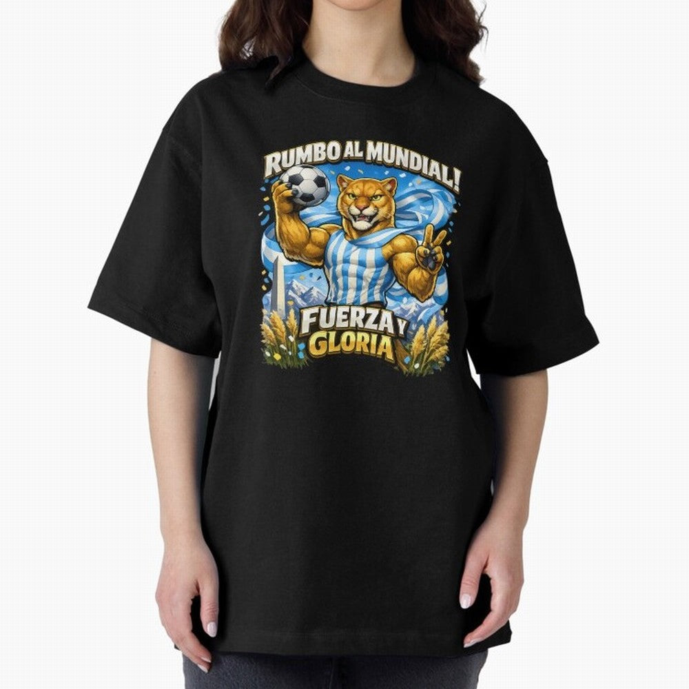 Argentina Puma World Cup Fan Art Classic T-Shirt Relive Legendary Nights from FIFA World Cup 2026 USA Canada Mexico for Fans of Messi and France, Bringing Sports Nostalgia, International Competition, Famous Players and Unforgettable Victories;