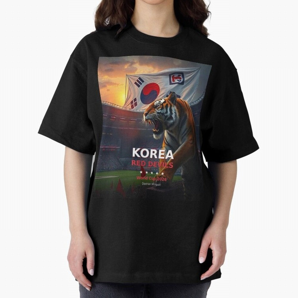 Korea Red Devils - World Cup 2026 Soccer Fan Tee Classic T-Shirt Join FIFA World Cup 2026 Spirit, Featuring Brazil, Messi, Neymar and Mbappe, Fan Favorite Moments, National Team Passion, Big Match Drama and Soccer History; Ideal for Football Dads,