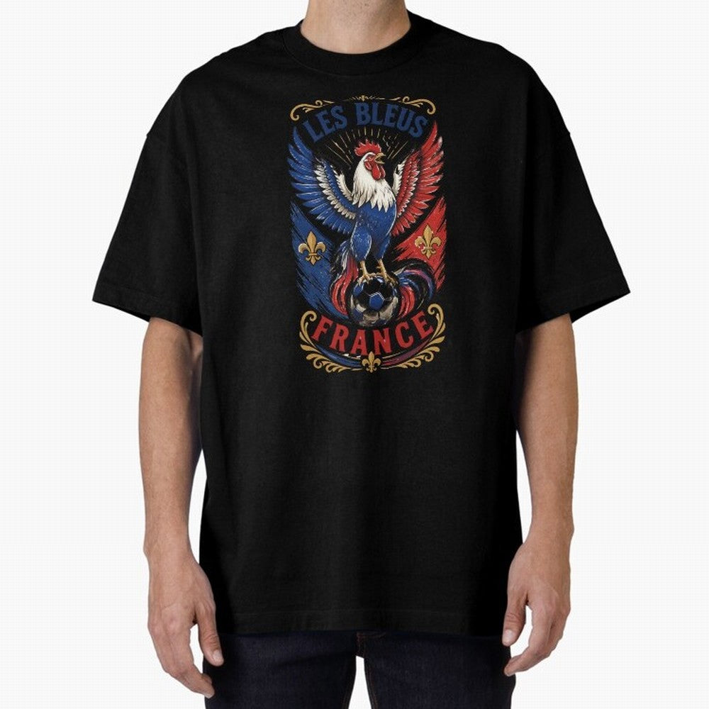 France Soccer Rooster - Les Bleus Vintage Patriotic Football Fan T-Shirt Classic T-Shirt Celebrate Soccer Greatness during Match Day Hype around FIFA World Cup 2026 USA Canada Mexico, Messi, Neymar and Mbappe, Brazil, Portugal and Argentina,